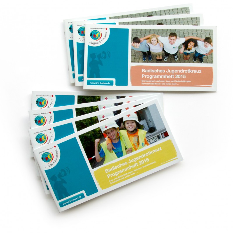 2 Programmheft-Titel für das Badische Jugendrotkreuz
