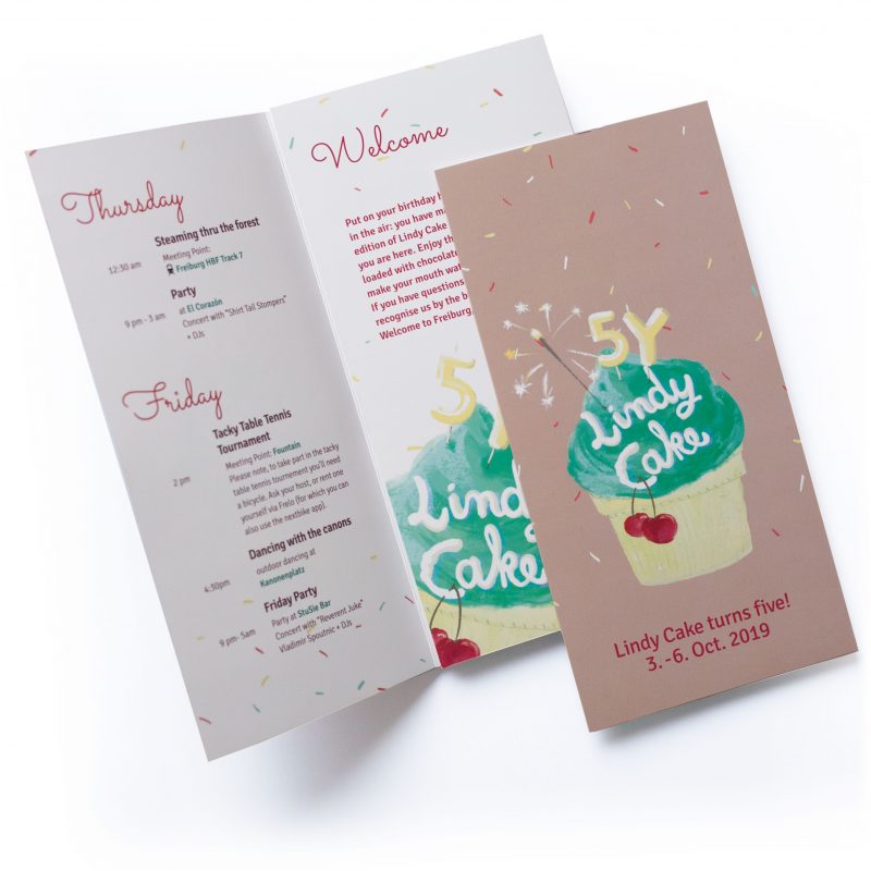 Faltblatt Gestaltung im malerischen Stil, Miriam Awe