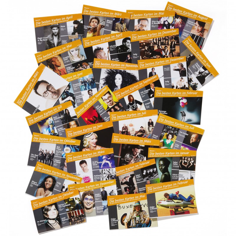 Programmflyer für Veranstaltungen in Südbaden, Design und Layout Miriam Awe