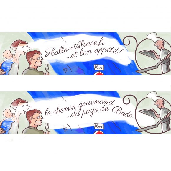 animierter Werbebanner für das GastronomenportalHallo-Alsace.fr