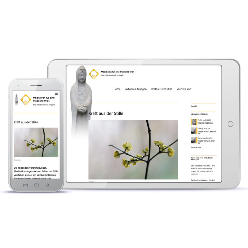 Design eines Webauftritts 2016, Referenzbeispiel