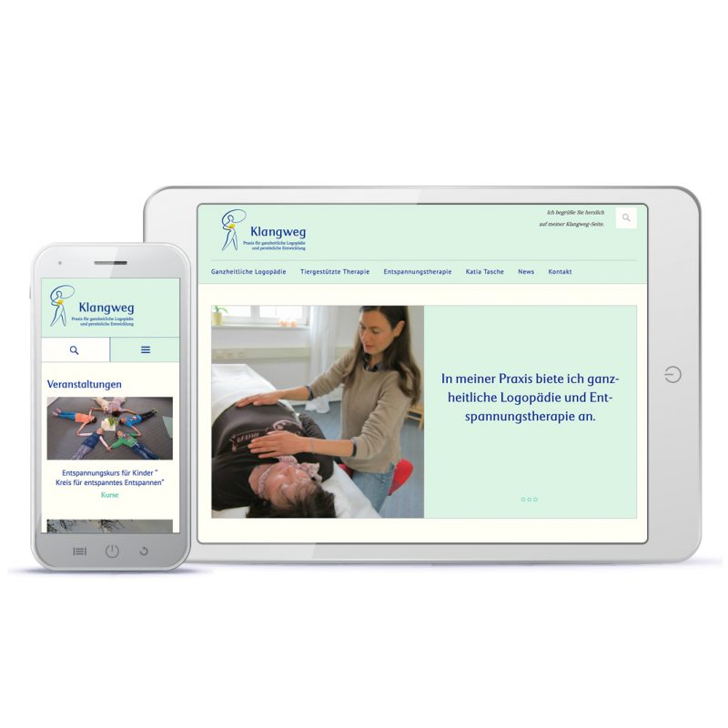 Logopädiepraxis Startseitengestaltung