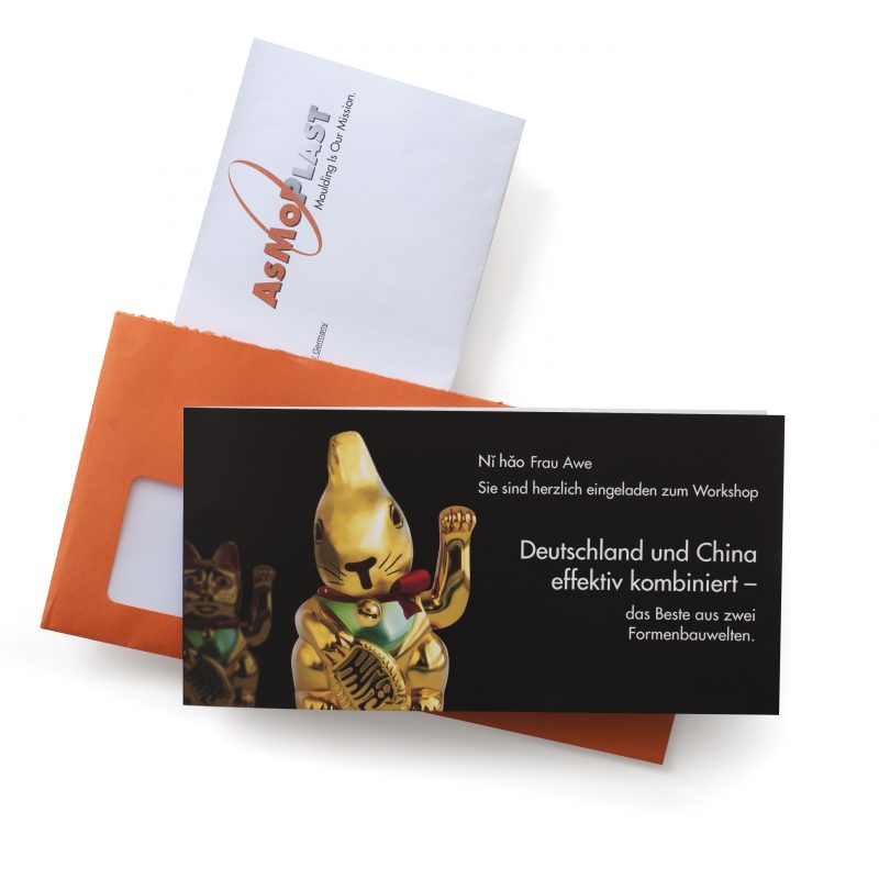 Referenz: Idee für das Keyvisual eines Mailings für Kunde Asmoplast