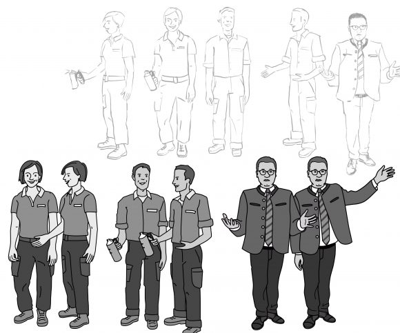 Charakter-Design für Erklärvideo